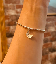 Sterling silver classic bracelet with Butterfly charm