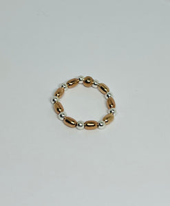 Sterling silver and Rose Gold Vermeil Ring