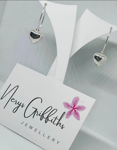 Chunky heart oval spacer bracelet and earrings