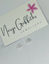 Sterling Silver Infinity Heart Stud Earrings