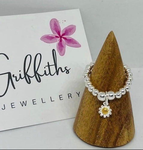 Daisy bracelet and ring set
