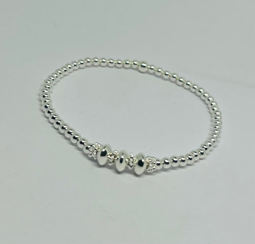 3 bead statement bracelet