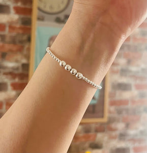 Sterling silver 40th birthday bracelet