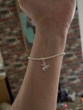 Sterling silver with 3D Bee charm bracelet