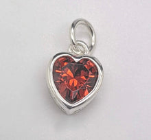 Classic Sterling Silver Bracelet with Light Sapphire Heart Charm