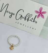 Sterling silver and rose gold vermeil heart ring