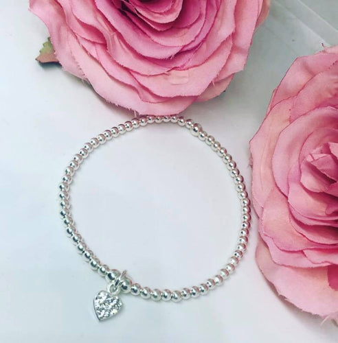 Classic Sterling Silver with Crystal Charm