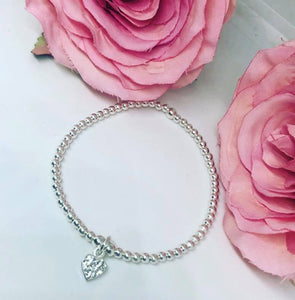 Classic Sterling Silver with Crystal Charm