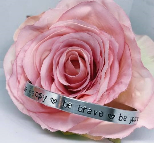 Be Happy Be Brave Be you Bracelet