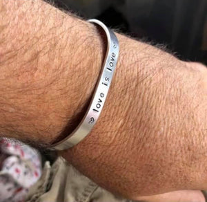 Personalised curve bracelet