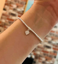 Classic Sterling Silver with Crystal Charm