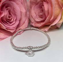 Sterling silver hedgehog charm bracelet
