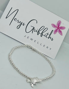 Sterling silver classic Hummingbird charm bracelet