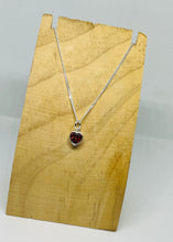 NEW Sterling silver and crystal heart necklace
