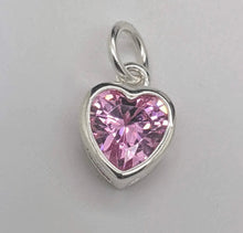 Classic Sterling Silver with Rose Heart Charm