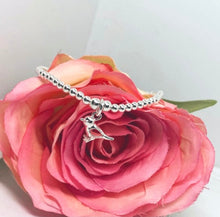 Sterling silver bird charm bracelet