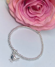 Sterling Silver Classic Bracelet with Robin Charm