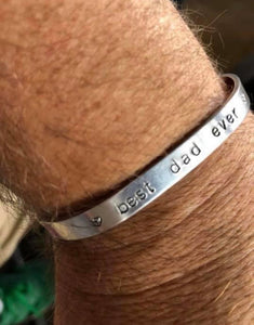 Personalised curve bracelet