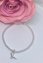 Sterling silver bird charm bracelet