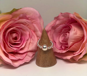 Sterling silver ball ring