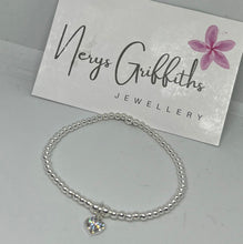 Classic Sterling Silver with Crystal Charm
