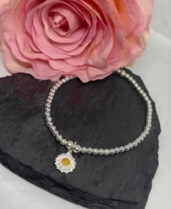 Daisy classic bracelet and earrings set
