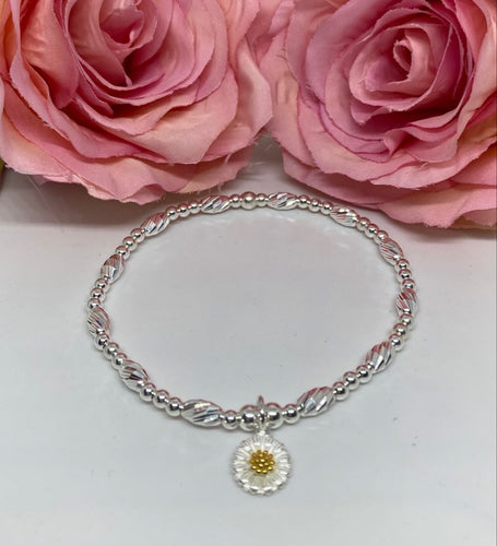 NEW Limited Edition: Sterling silver oval swirly cut bracelet
