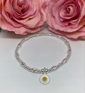 NEW Limited Edition: Sterling silver oval swirly cut bracelet